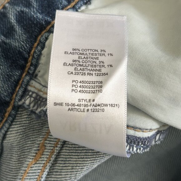 NWT Aritzia Size 31 Nyla Hi-Rise Skinny Jeans Medium Blue Denim Forum High Waist - Picture 11 of 12
